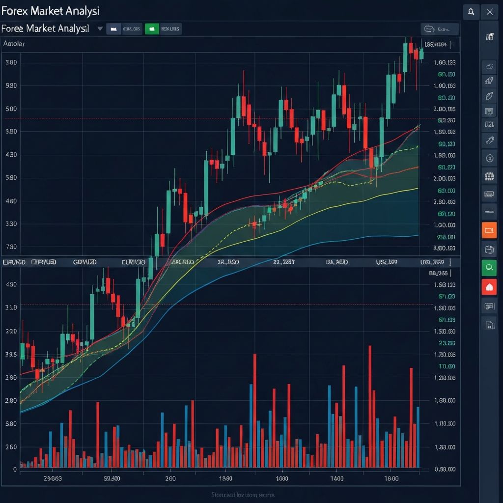 Wykresy kursów walut i analiza rynku forex